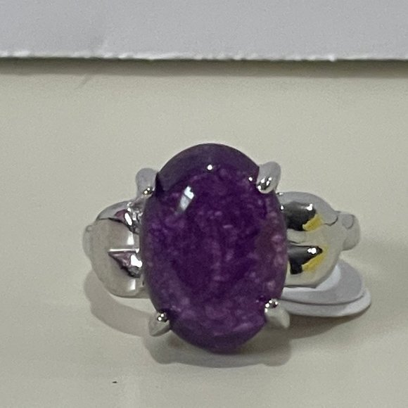 Amethyst silver ring size 6​ - Picture 1 of 4